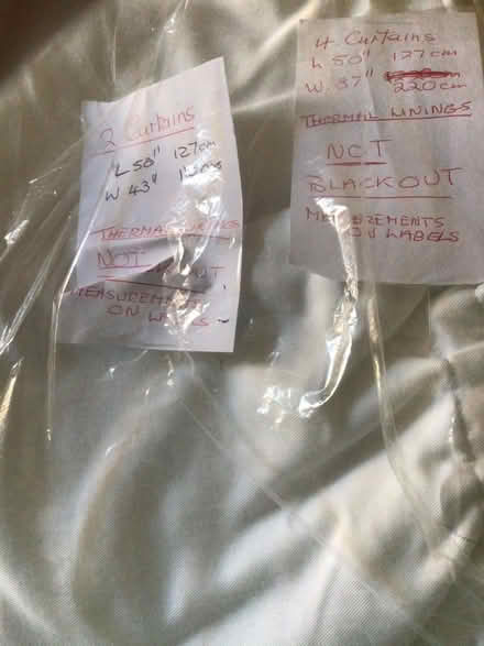 Photo of free Thermal curtain linings. (Wallasey CH44) #1