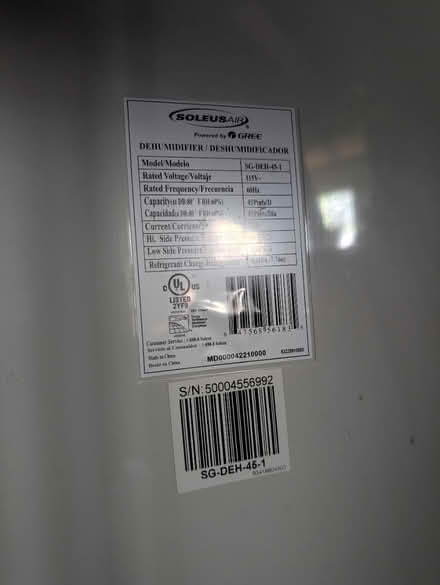 Photo of free Dehumidifier, not working (Brighton) #2