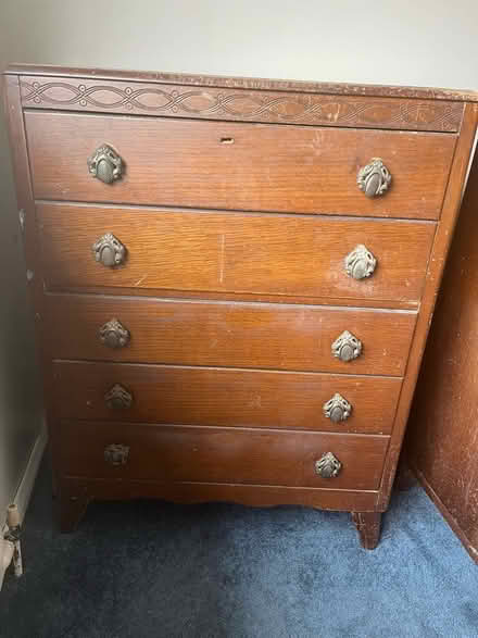 Photo of free Wooden chest of drawers (CT15) #1