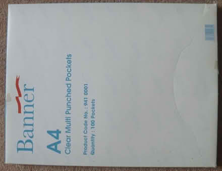 Photo of free Clear multi-ounched A4 pockets (Queen's park) #1