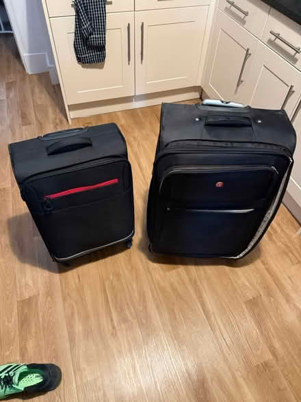 Photo of free 2 suitcases Free - broken handles (Lewisham) #1
