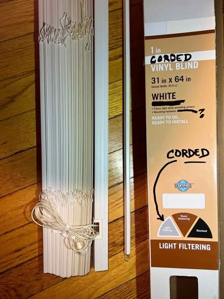 Photo of free Venetian window blind W31" x L64" (South Evanston) #2