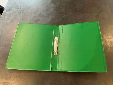 Photo of free Bright green A4 2 ring binder (New Malden KT3) #2