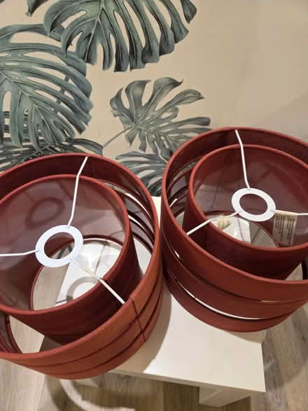 Photo of free Crimson Lampshades (W12) #1