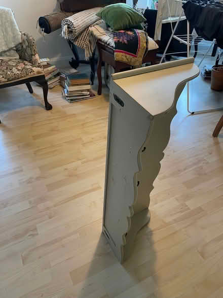 Photo of free Light grey wooden coat rack with shelf (Summertown OX2) #2