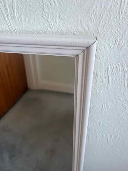 Photo of free White wooden wall hanging mirror (Henley-on-Thames RG9) #3