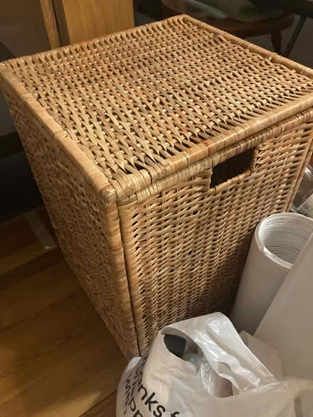 Photo of free Wicker Clothes Hamper (South End) #1
