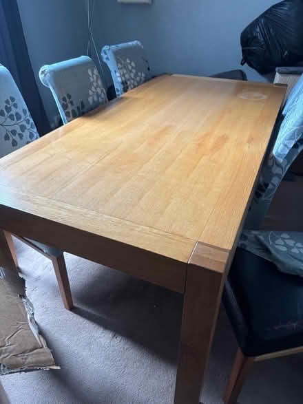 Photo of free dinning table and 6 chairs (Blaydon NE21) #1