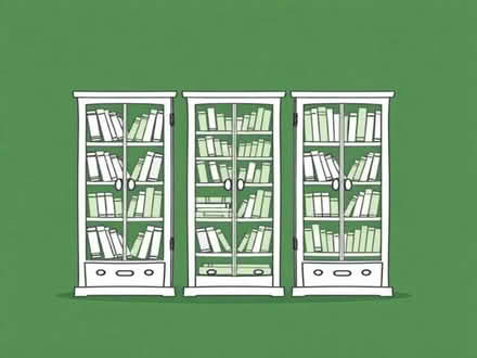 Photo of Lockable, Glass Fronted Bookcases (Bricket Wood AL2) #1