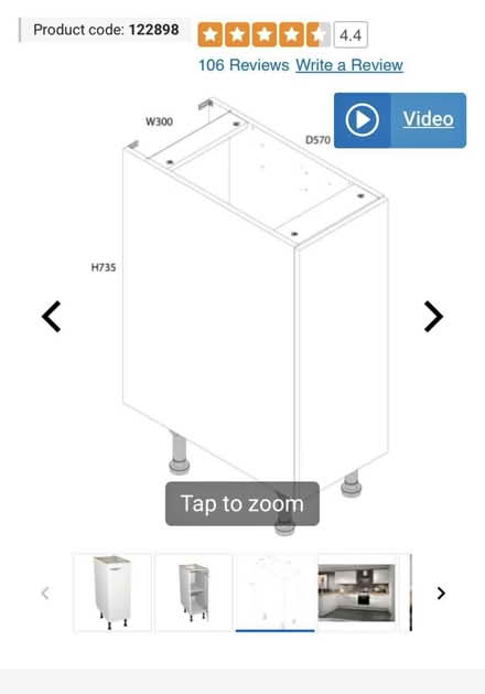 Photo of Kitchen base unit (Abingdon OX14) #1