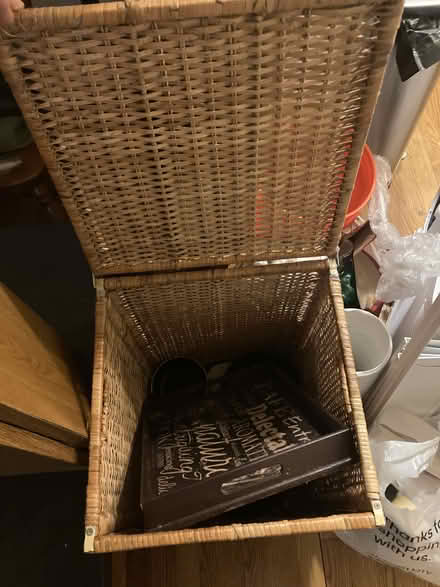 Photo of free Wicker Clothes Hamper (South End) #2