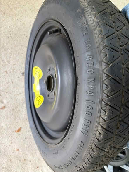 Photo of free Space saving wheel T125/90R16 (RG4 Upper Woodcote Road) #4