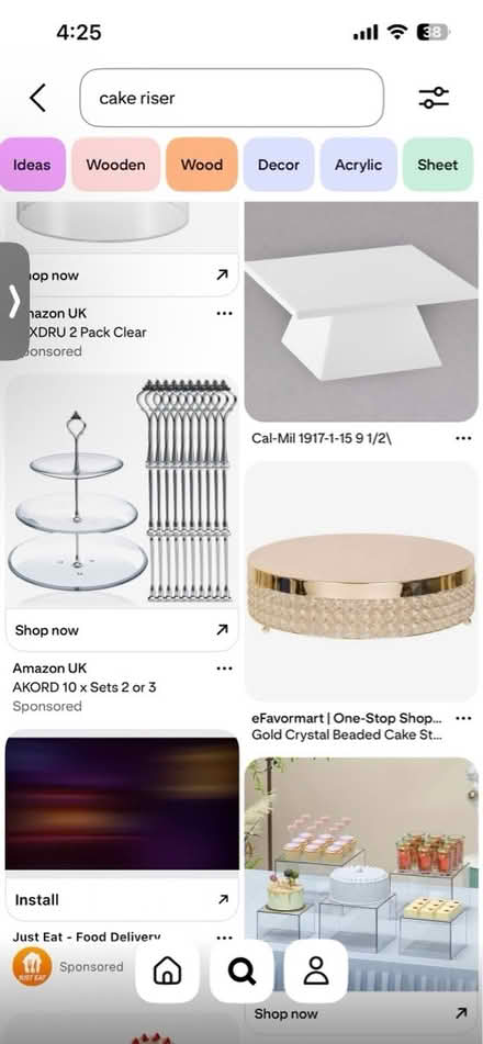 Photo of Buffet/dinner/food/cake risers (CV2) #1