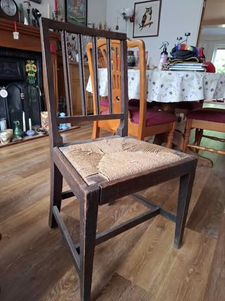 Photo of free Chair with rope seat (Benhall GL51) #1