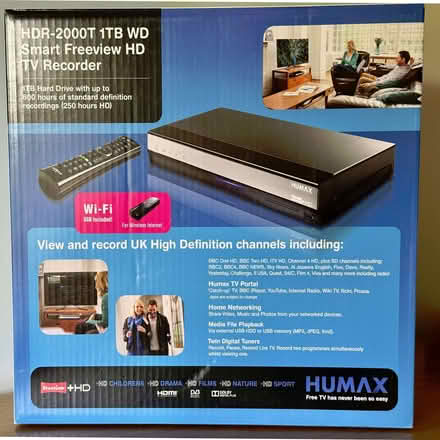 Photo of free Humax HDR-2000T 1TB Smart Freeview HD TV Recorder (Chaddesden DE21) #2