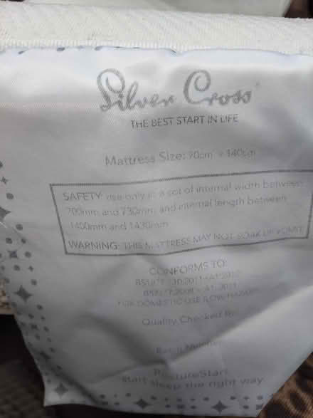 Photo of free Silver cross cot bed mattress (Westwood Peterborough PE3) #3