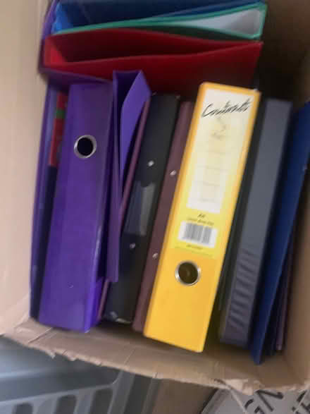 Photo of free Box of ring binder files (Berkhamsted HP4) #1