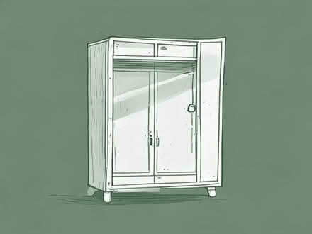 Photo of 2 metal wardrobe with rail (Whitworth Halls of Residence M14) #1