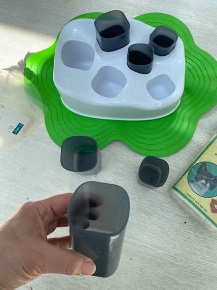 Photo of free Cat activity biscuits container, cat collar & litter bags (West Norwood SE27) #3