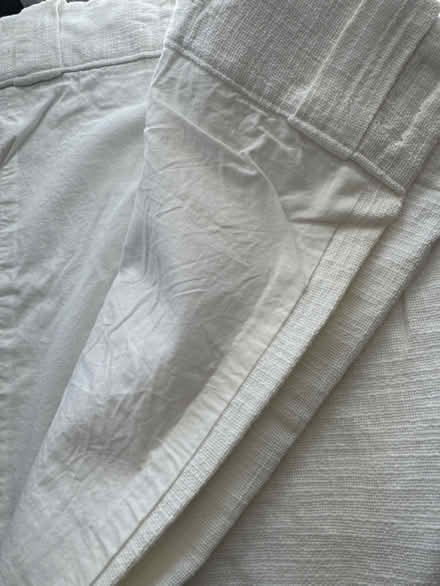 Photo of free White cotton curtains (Redwood City) #1