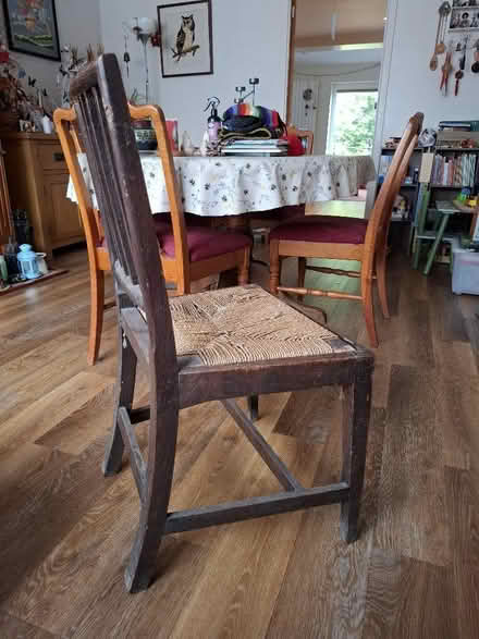 Photo of free Chair with rope seat (Benhall GL51) #2