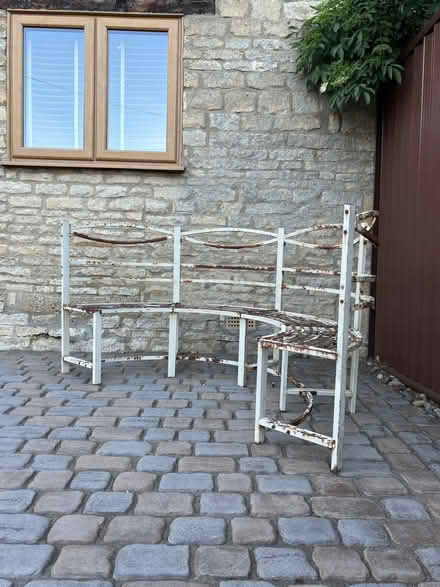 Photo of free Metal Banana Garden Bench (Castle Bytham NG33) #3