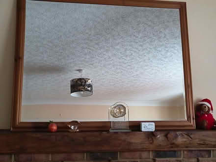 Photo of free Large Wood surround mirror (Broughton DN20) #2