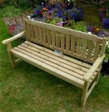 Photo of 3 seater garden bench (Hyde SK14) #2