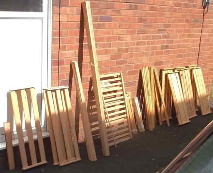 Photo of free 2 Sets of Wood Shelving - Disassembled (Franche DY11) #1