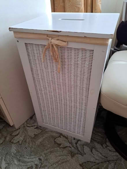 Photo of free White Laundry Wicker Basket (Crofton Park, Brockley) #1