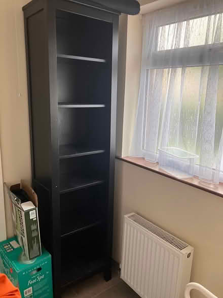 Photo of free Tall Black Wooden Shelf (Sandyford, Dublin 18) #2