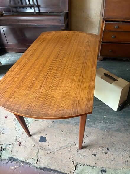 Photo of free Mid century round table with two matching chairs (Chessington KT9) #2