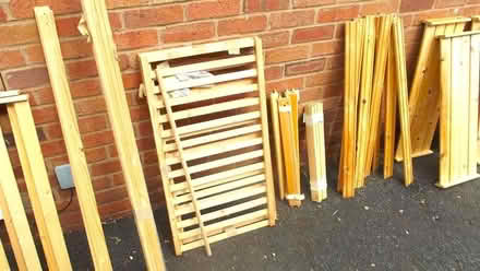 Photo of free 2 Sets of Wood Shelving - Disassembled (Franche DY11) #2