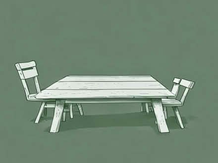 Photo of Wooden Dining table with chairs (Levenshulme M19) #1