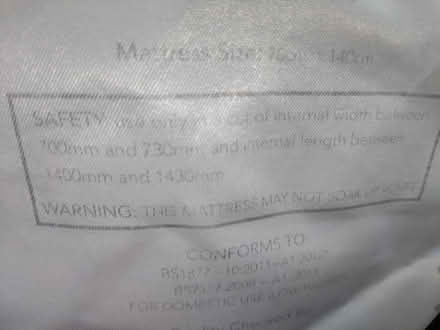 Photo of free Silver cross cot bed mattress (Westwood Peterborough PE3) #4