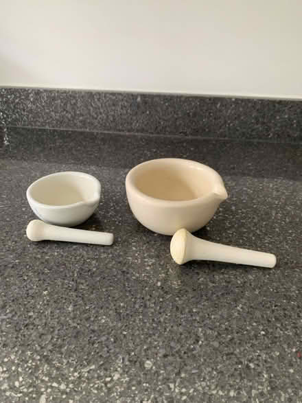Photo of free 2 Pestle and mortars (Little Paxton) #2