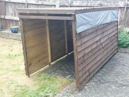 Photo of free Homemade motorbike shelter/storage (Braunston, Daventry NN11) #3