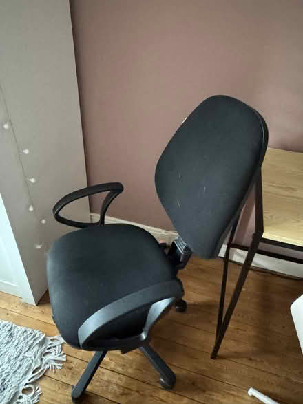 Photo of free Black desk chair (Raynes Park SW20) #2