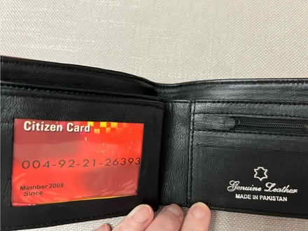 Photo of free New/unused black leather wallet (Westbrook WA5) #4