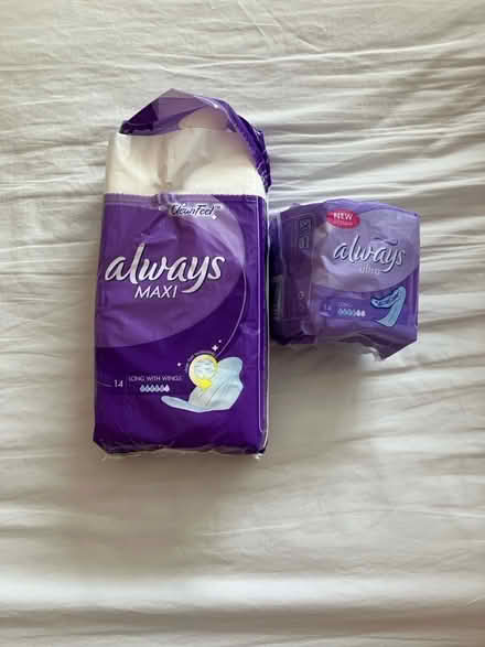 Photo of free Sanitary pads (St. Michaels Mead, B/Stortford) #1