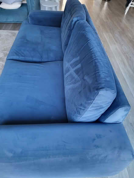 Photo of free Navy blue sofa (Wheathampstead AL4) #2