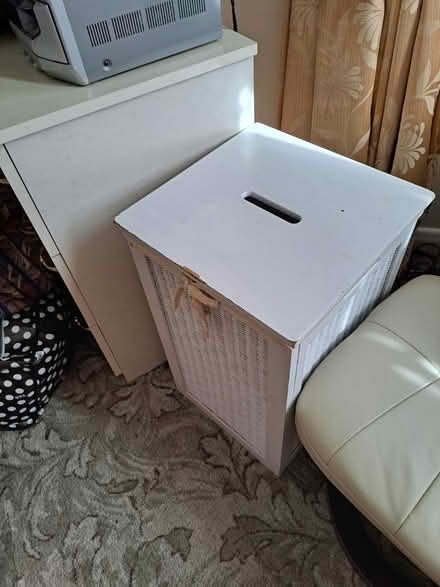 Photo of free White Laundry Wicker Basket (Crofton Park, Brockley) #3