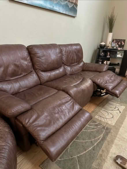 Photo of free LeatherSectional (South acton) #4