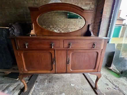 Photo of free Oak sideboard with removable mirror (Chorleywood WD3) #1
