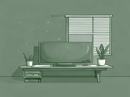 Photo of Big Tv , TV stand , window blind (Astley Bridge BL1) #1