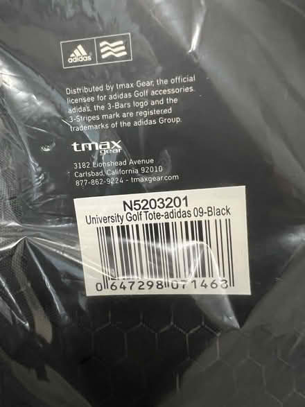 Photo of free Unused Adidas drawstring bag (Westbrook WA5) #3