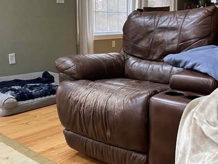 Photo of free LeatherSectional (South acton) #2