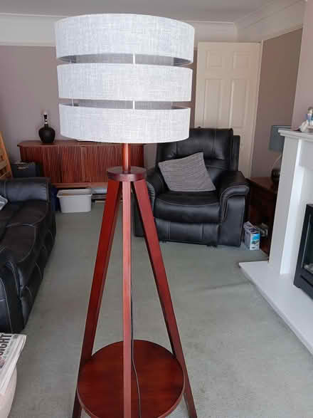 Photo of free Mahogany standing lamp (Seaton Carew, Hartlepool) #1