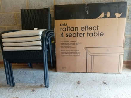 Photo of free Garden table & 4 chairs (Witham, CM8) #1