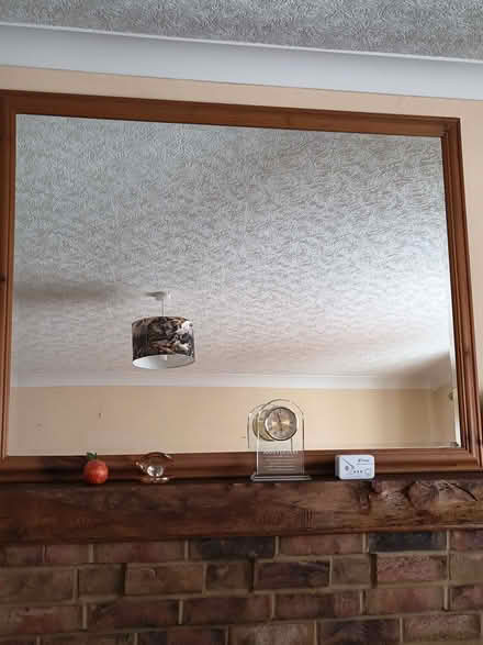 Photo of free Large Wood surround mirror (Broughton DN20) #1